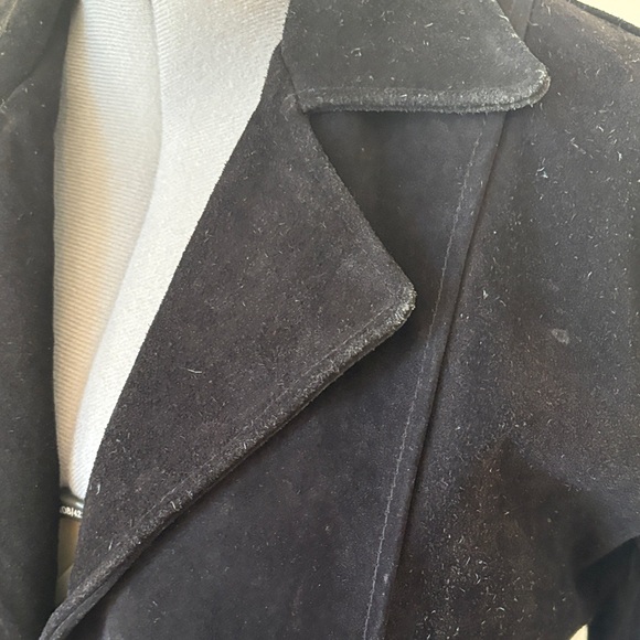 Jordache USA Black Women's Suede Jacket sz 6-8 Vintage - Picture 2 of 6